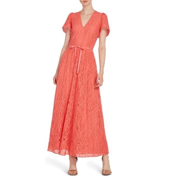 ML Monique Lhuillier Lace dress size L - Picture 1 of 13